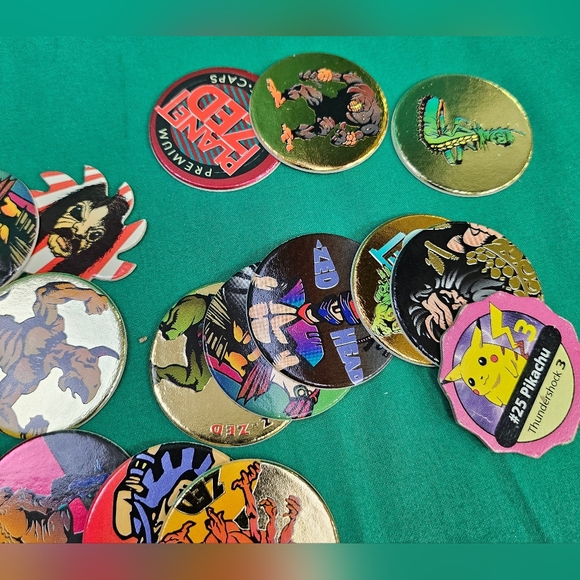 Vintage Planet Zed Street Kaps Pogs Milk Caps Lot Of 23 Total - Picture 7 of 9